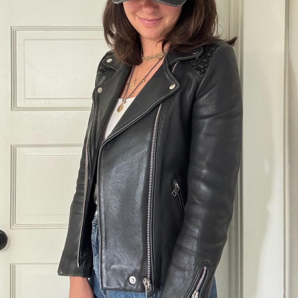 Maje Black Leather Jacket